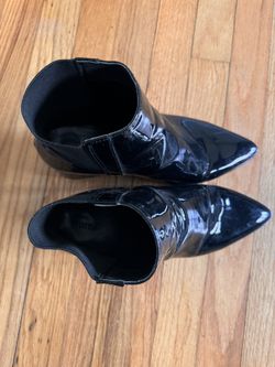 Black Patent Leather 8.5 Forever 21 Booties