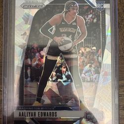 Aaliyah Edwards ROOKIE CARD Cracked Ice Monopoly Prizm