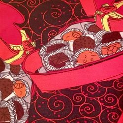 LuLaRoe fun design Chocolate Box Valentines Leggings size OS