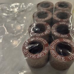 Sure-Grip Roller Skates Brown Wheels | Made with Fibre & 39mm Diameter | Best Sliding Performance - (Set of 8 Wheels)