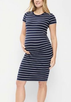 Sonoma Maternity Short-Sleeve Bodycon Dress Size M