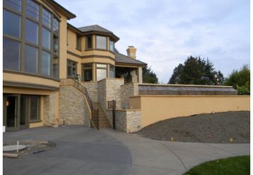 Stucco, stone, and plastering