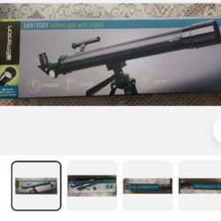Tripod  Telescope 50x100 Used Once 