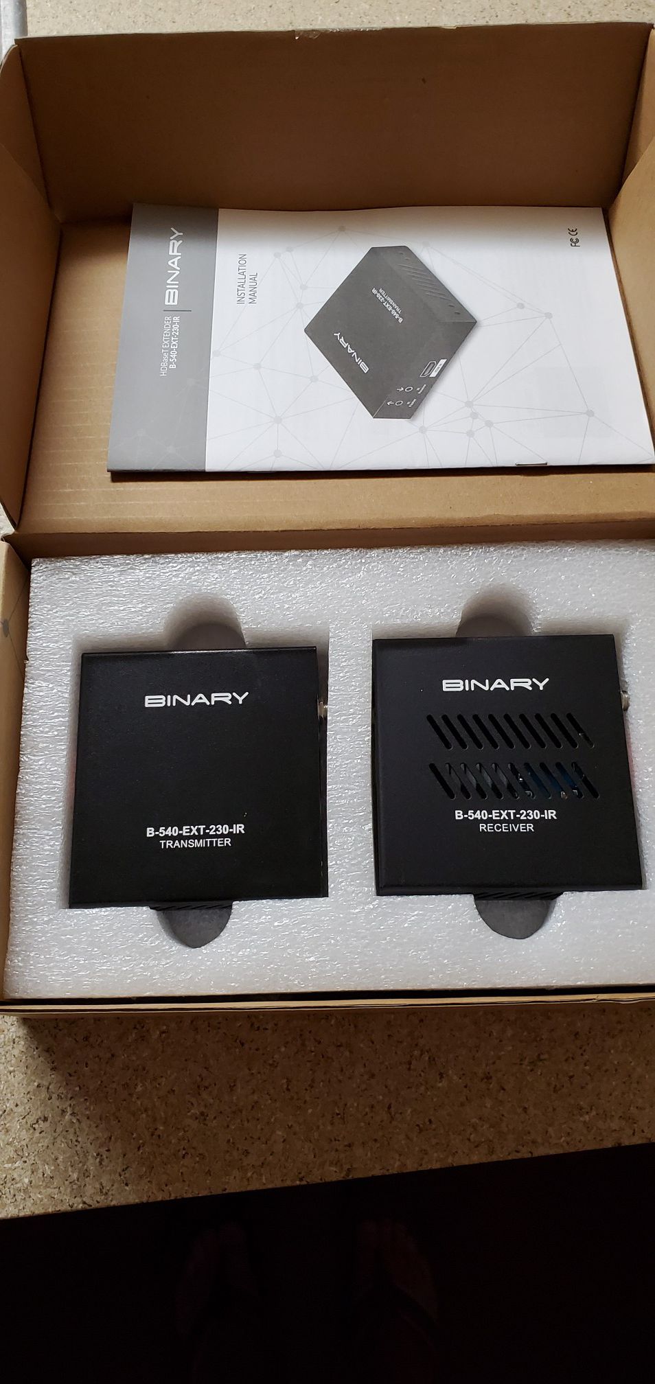 Binary HDMI EXTENDER B-540-EXT-230-IR