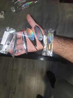 Fishing spoons and jigs lures