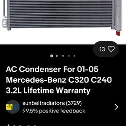 Ac Condenser For A Mercedes-Benz 