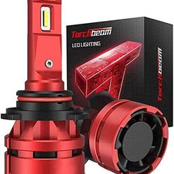 Torch Beam 9005/HB3 LED  Bulbs 12000LM 400% Brightness 6500K Cool White Headlamp Pack Of 2