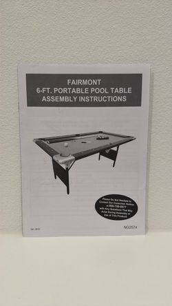 6 Foot Pool Table & Accessories
