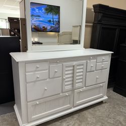 Dresser with mirror