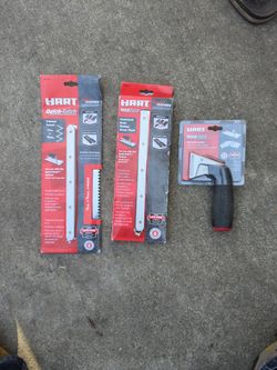 Hart Quick Tach Handle, Float, V-notch Trowel