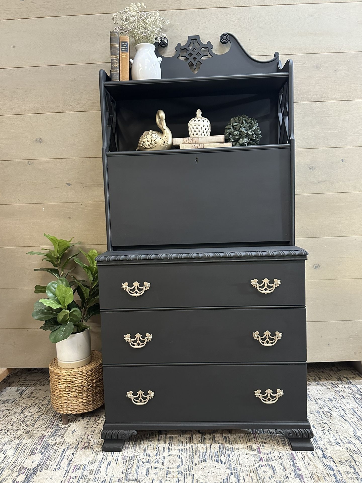 Vintage Hutch/ Secretary Desk