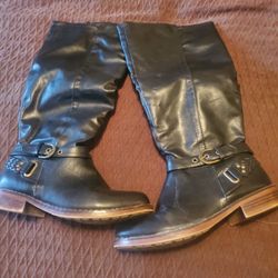 Womens Wide Calf Knee High Boots 