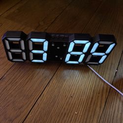 Brand New Black LED Digital Clock 
