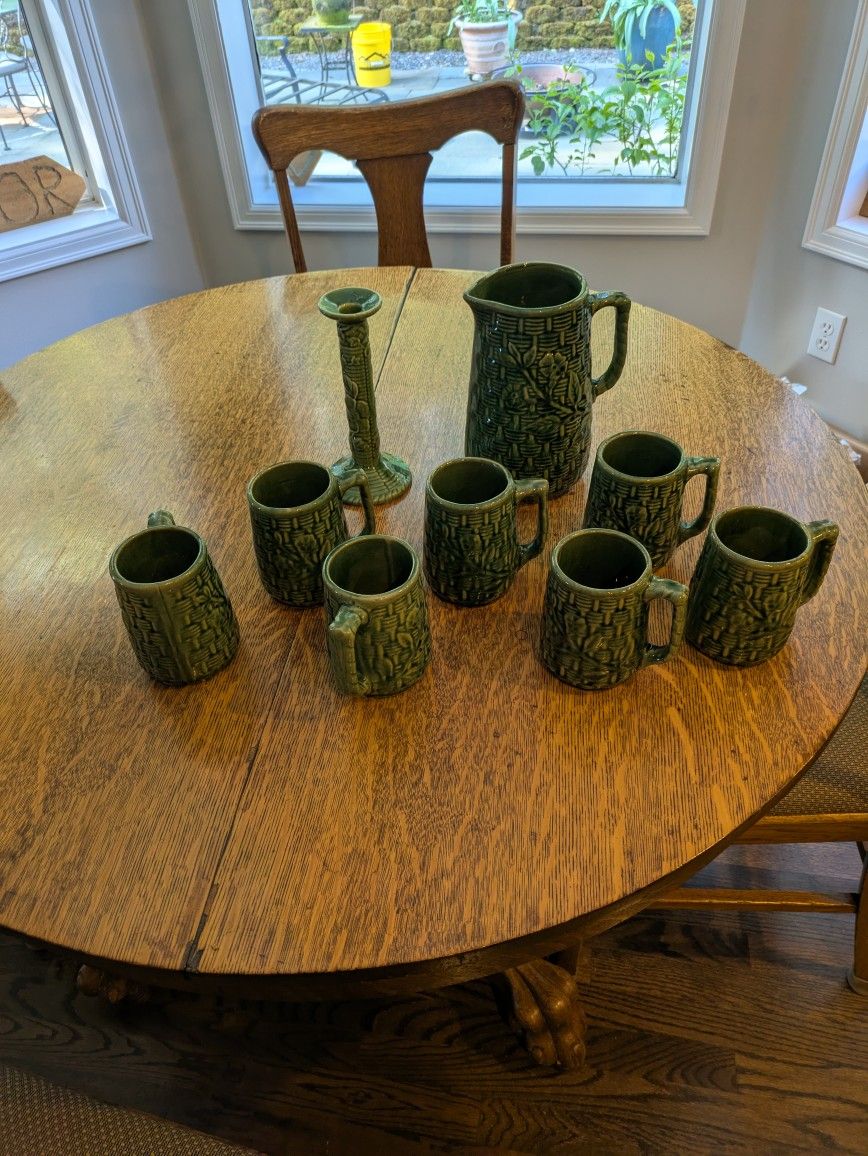 McCoy Mugs And Pitcher Set