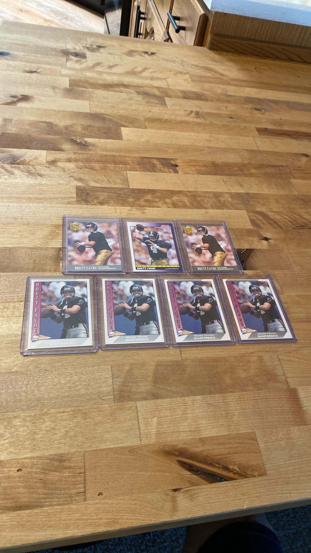 Brett Farve Football Rookie Lot (7) Cards