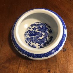 Vintage Dragon Bowl Around 7x7