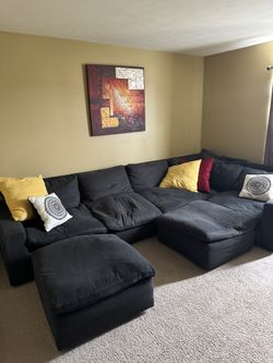 Navy Blue Sectional