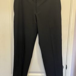 UNIQLO BLACK PANTS-MENS 30-33” ZIPPER & DRAWSTRING