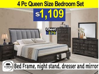 Queen Bedroom set Financinf options available