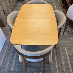 Pair of Modern Boucle Armless Chairs