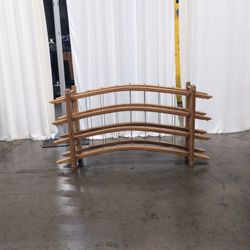 Curved Wood Barrel Stave Wine Rack