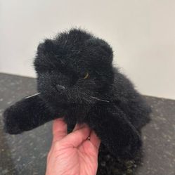 TY VINTAGE 1997 CLASSIC LICORICE BLACK CAT STUFFED ANIMAL PLUSH TOY