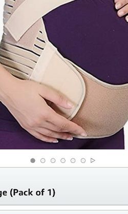 NeoTech Care Pregnancy Support Maternity Belt, Waist/Back/Abdomen Band, Belly Brace, Beige, Size XL
