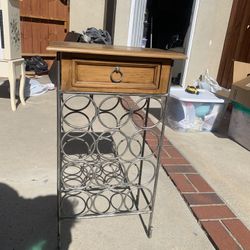 Wine Rack Side Table