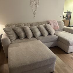 Beige Sectional Sofa 
