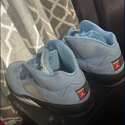 Air Jordan 5 UNC Leather Sneakers