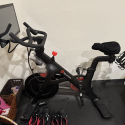 Peloton  Bike- Like New With 2 Pairs Of Shoes
