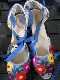 Boden Chambray Espadrilles shoes