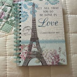 Pretty Journal With 1 Corinthians Verse On Cover 