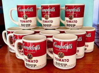 Set of Campbell's Soup - mugs First Edition. SW Austin, 78737