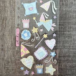 New Tooth Fairy & My First Loose Tooth Foil Scrapbook Stickers