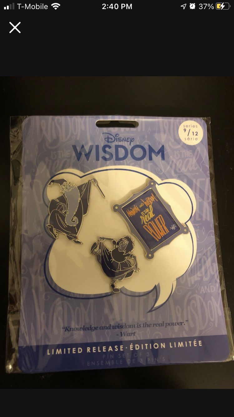 Disney Wisdom Collection Pins