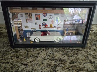 Rare 1/24 Franklin Mint Diecast Collectors 1953 Corvette Diorama
