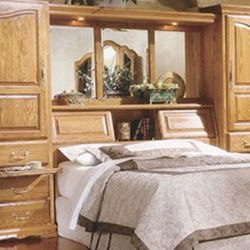 Solid Oak Bookcase Headboard