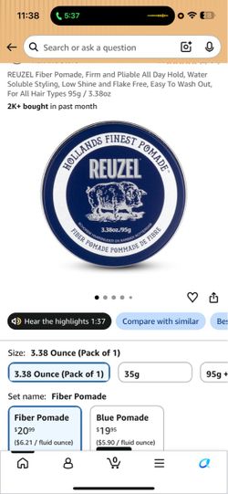 Brand new fiber pomade