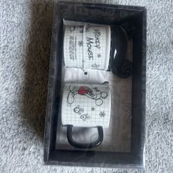 Disney Christmas Holiday Sketchbook Mickey Mouse Sugar & Creamer Set 