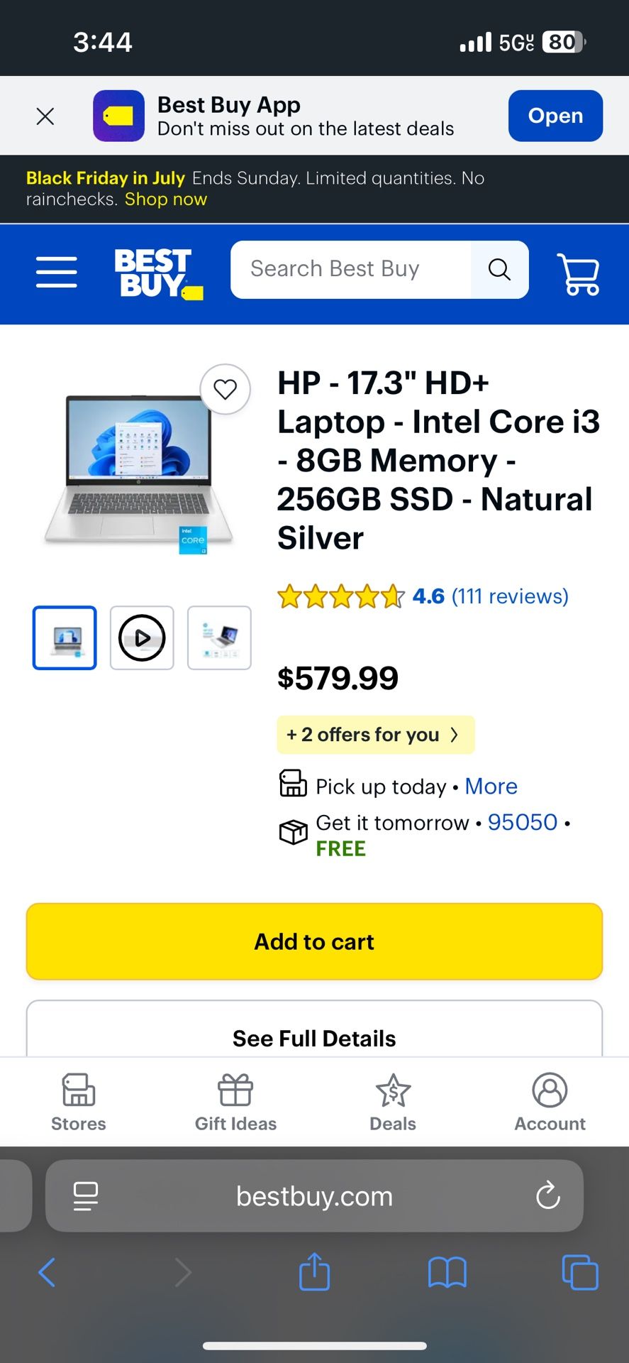 Selling Brand New Hp Laptop With Charger Included