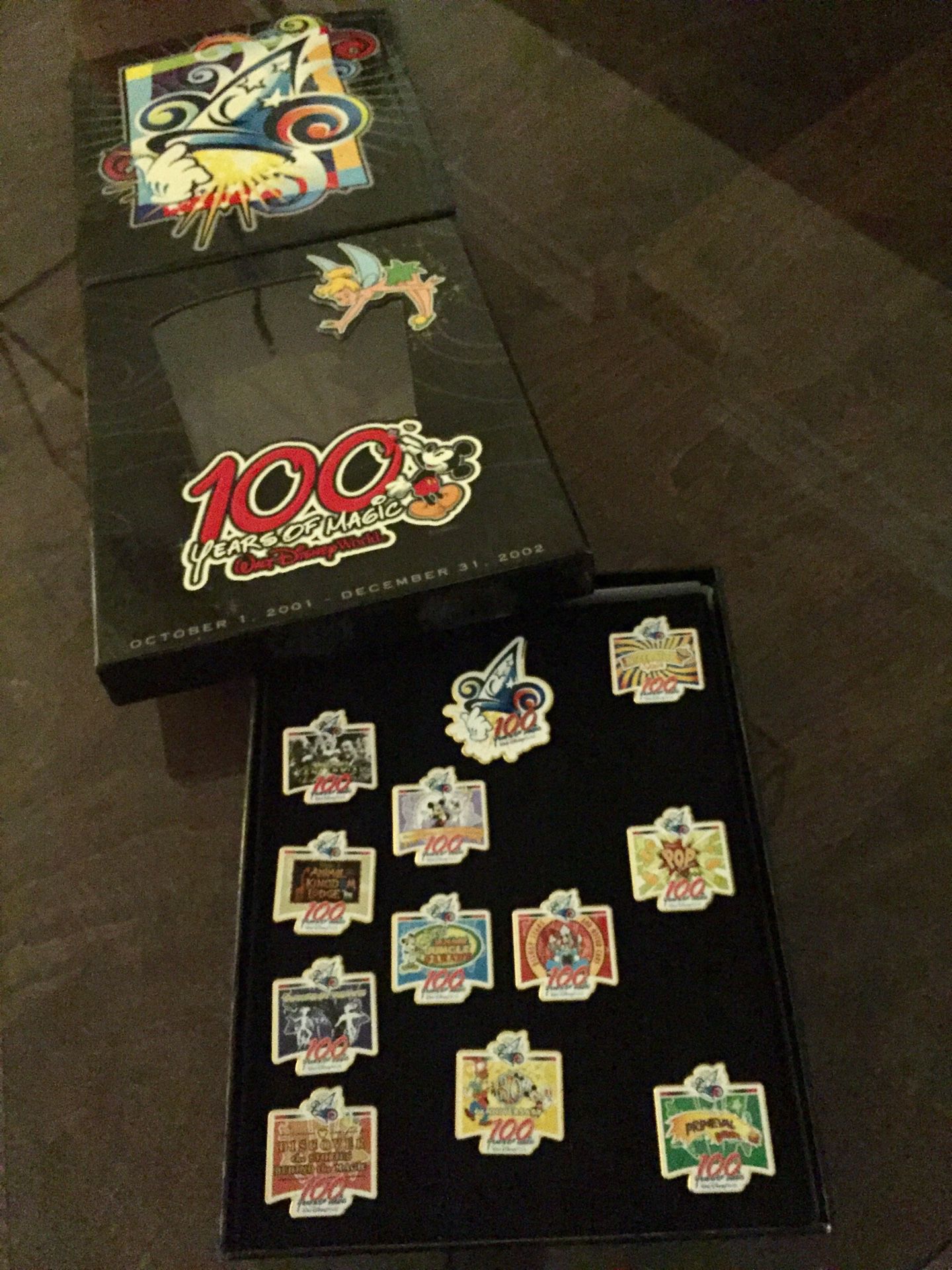 Disney 100 Years of Magic Press Event Pin Collection