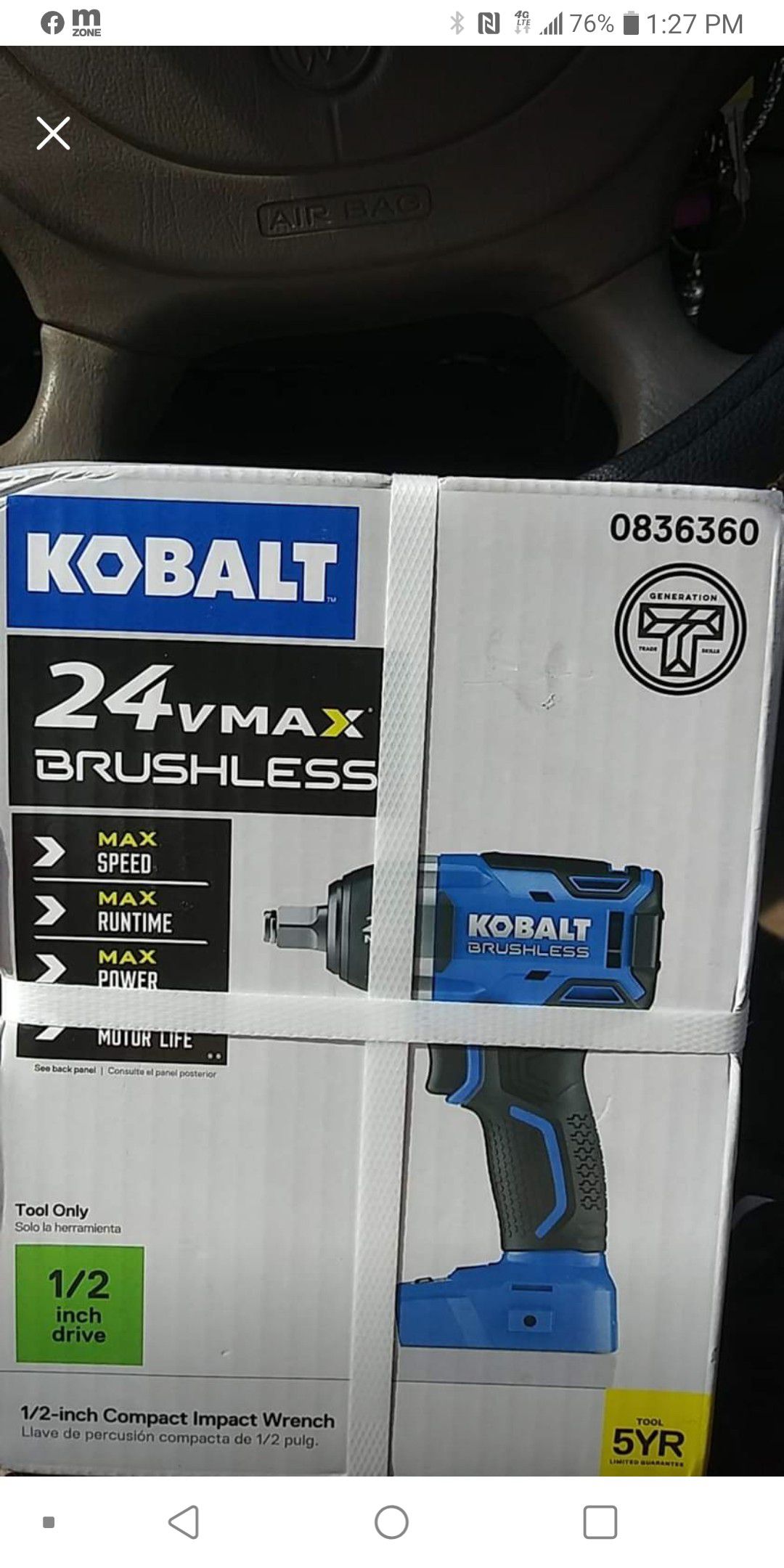 Kobalt brushless drill