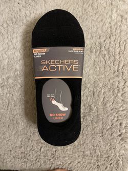 Womens Skechers Active No Show Liner Socks