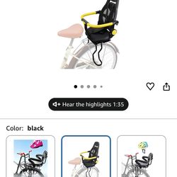 bike rear rack child seat