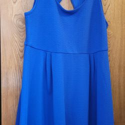 Lane Bryant Short A-line Royal Blue Dress Size 14