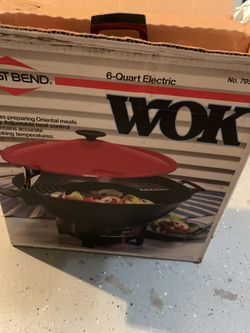 Like new 6 quarts electric wok