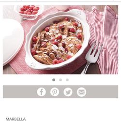 Princess House Marbella 2qrt Baking Dish