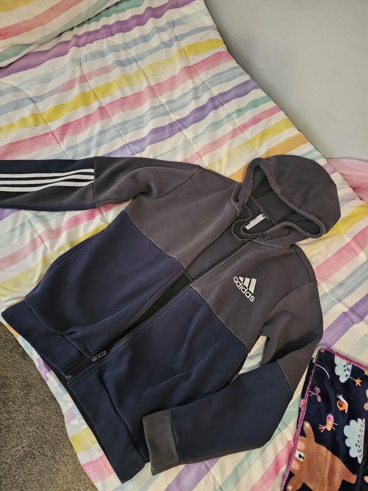 Like New Adidas Men Zip Up Sweater