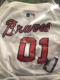 Atlanta braves pet dog jersey size medium new